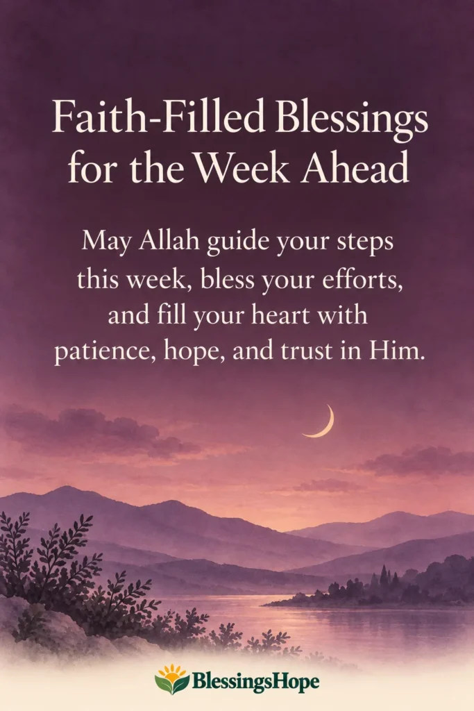 Faith-Filled Blessings for the Week Ahead