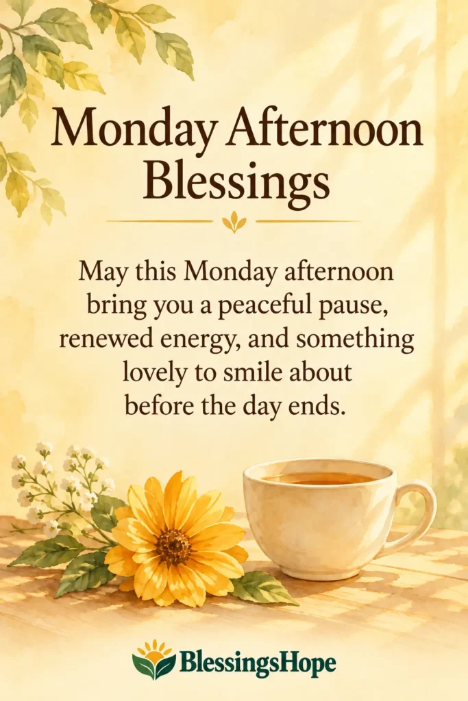 Monday Afternoon Blessings