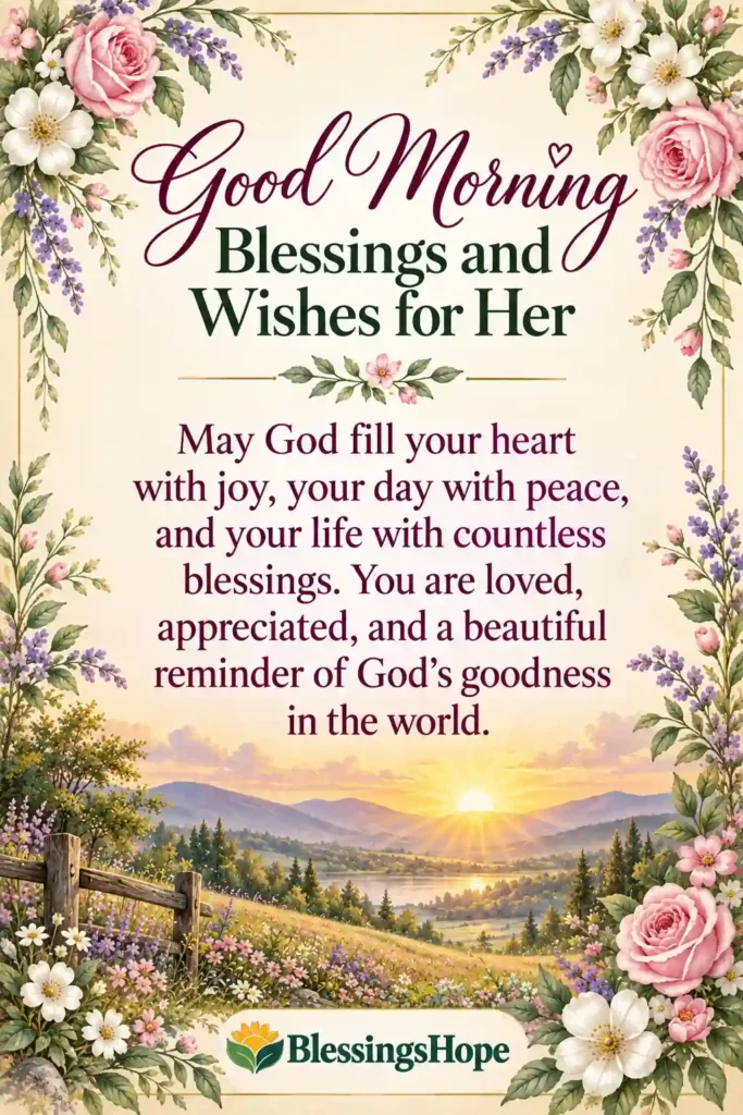 Good Morning Blessings and Wishes for Her