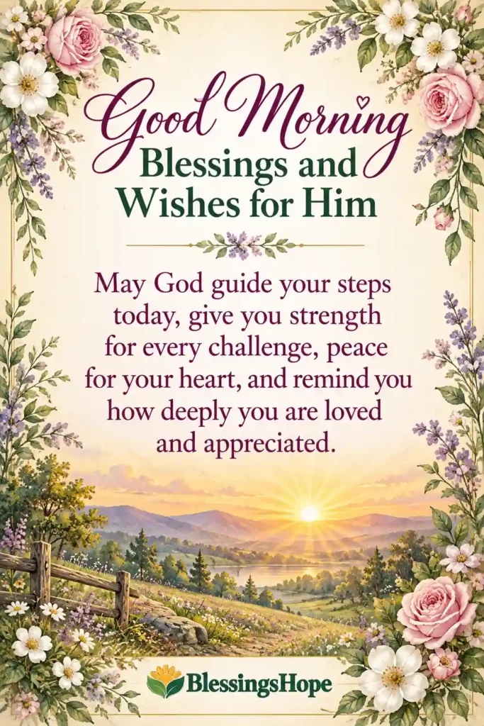 Good Morning Blessings and Wishes for Him