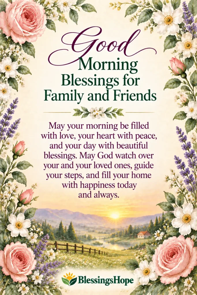 Good Morning Blessings for Family and Friends