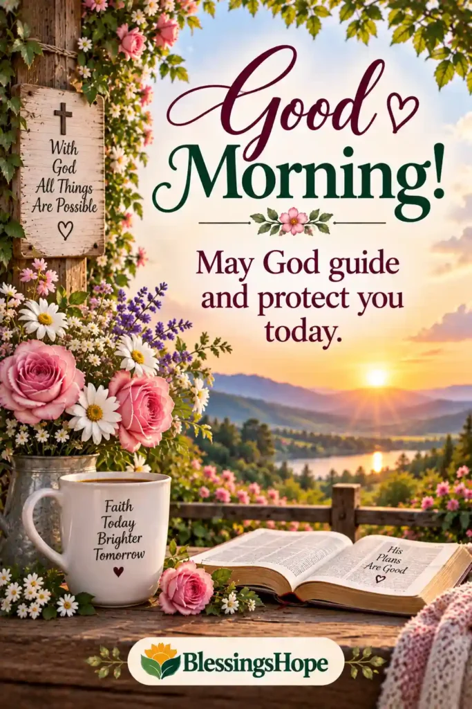 Good morning! May God guide and protect you today.