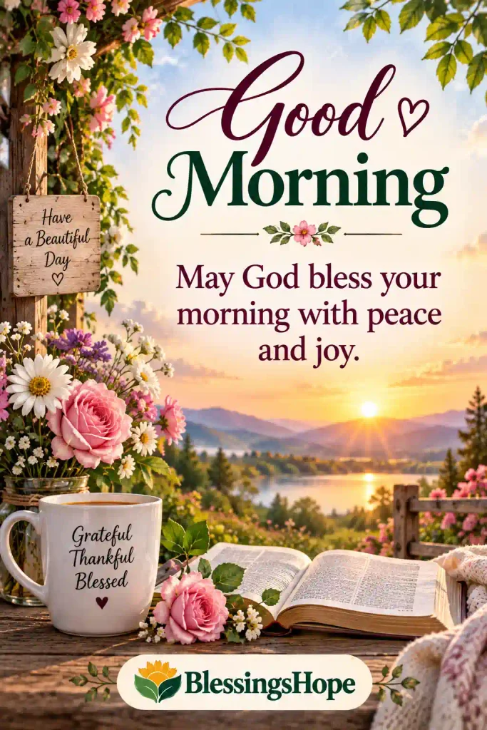May God bless your morning with peace and joy.