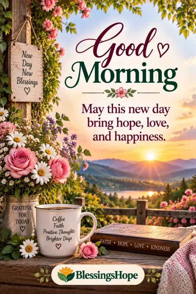 May this new day bring hope, love, and happiness.