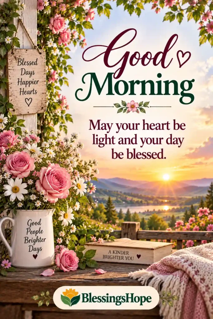 May your heart be light and your day be blessed.