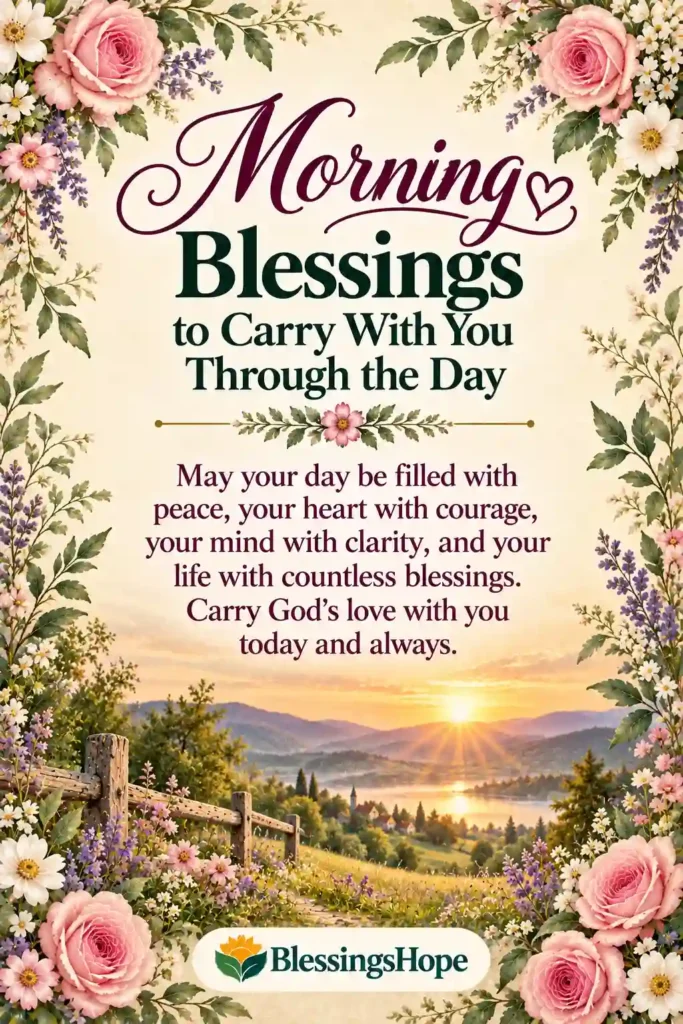 Morning Blessings to Carry With You Through the Day