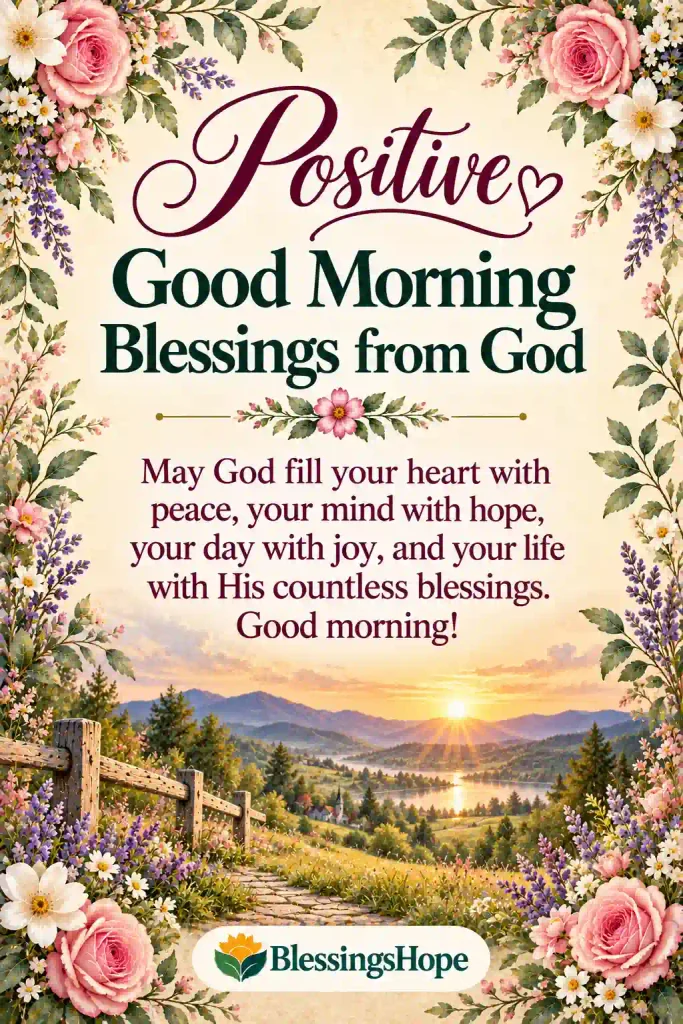 Positive Good Morning Blessings from God